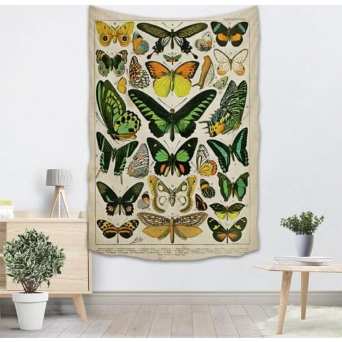 Custom Plants Tapestry Wall Hanging Decor Wall Cloth Tapestries Home Decoration Accessories Psychedelic Carpet Decorative 0511