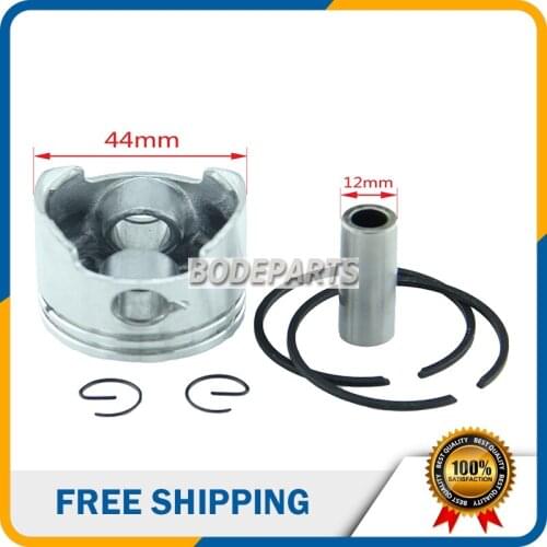 HH-125 44mm 49cc 2 strokes Air cooled Engine 12MM Pin Piston set kit and Mini Piston Ring For atv pocket bike pit bike dirt bike