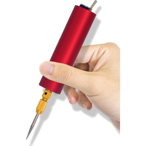 DIY Micro Electric Aluminum Portable Handheld Drill Set Twist Drill Bits Rotary Tools Kit Resin Casting Jewelry Making