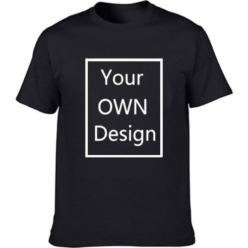 Your OWN Design Logo/Picture Custom Men and Women DIY T Shirt Short Sleeve Casual T-shirt Tops Tee