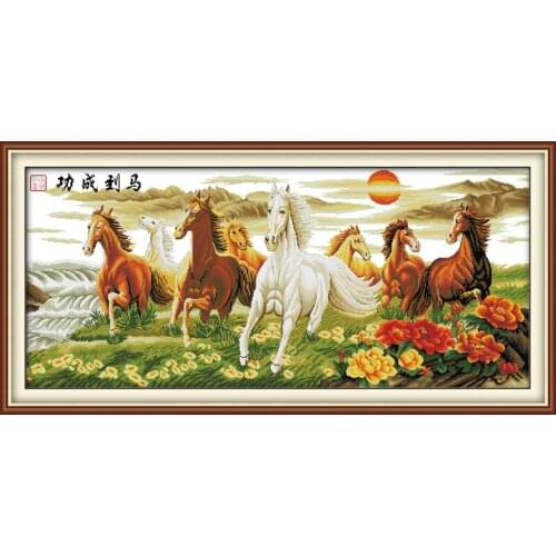 Wishing you every success(1)(essence edition) cross stitch kit cartoon canvas stitching embroidery DIY handmade needlework