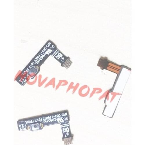 Novaphopat 10Pcs/Lot ZD551KL Power On/off Switch Flex For ASUS Zenfone Selfie ZD550KL Button Key Flex Cable Ribbon