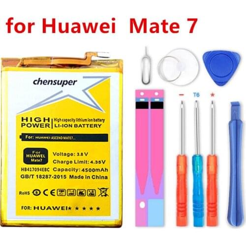 New 4500mAh HB417094EBC Battery for Huawei Ascend Mate 7 Battery Mate7 MT7 TL00 TL10 UL00 CL00 Battery