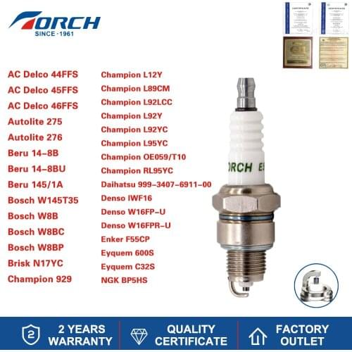 Original China Spark Plugs TORCH E5TC Replace for NGK BP5HS Denso IWF16 Bosch W145T35 Champion 929 Autolite 275 Beru 14-8B