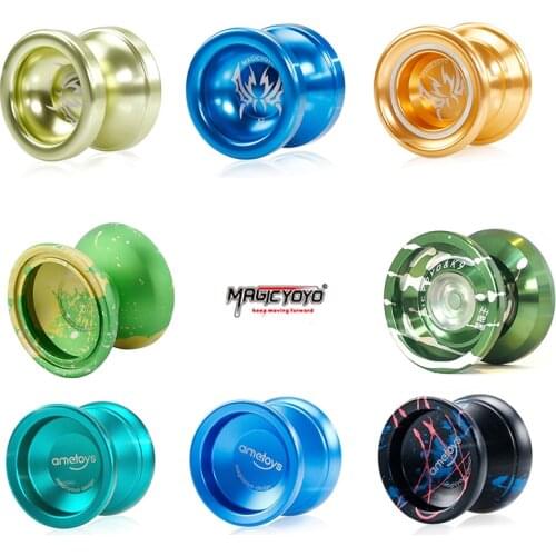Original MAGICYOYO aluminum alloy boy yoyo ball children classic toy T5- sapphire blue professional metal yo-yo