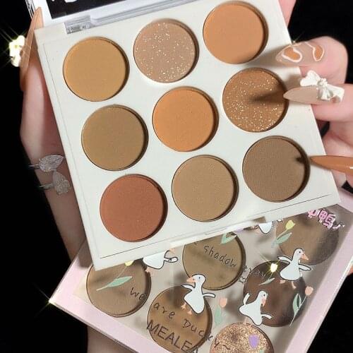 9 Colors Eyeshadow Palette Matte Shimmering Naturally Long Lasting No Smudging Eye Shadow Maquillaje