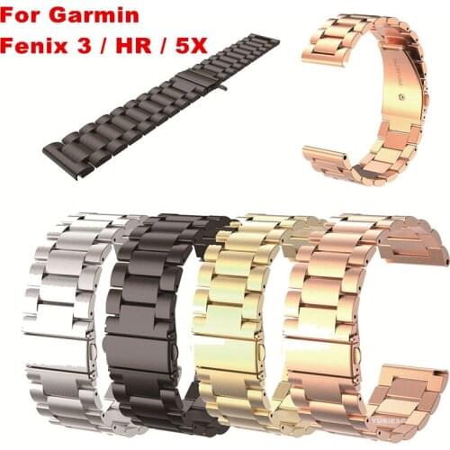 10pcs Fashion Stainless Steel Quick Install Replacement Watch Band Strap for Garmin Fenix 3/ Fenix 3HR/ Fenix 5X Smart Watch