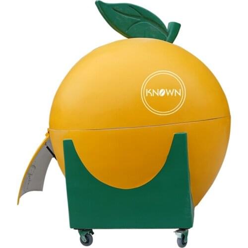 Fruit shape fiberglass street mobile kitchen service cart food kiosks for sale
