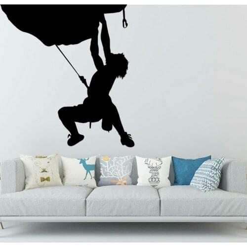 Climbing Waterproof Wall Stickers Home Interior Decor Kids Room Living Room Wall Tattoo Decals for Boys Man Cave Mural Sport P35