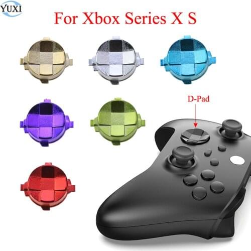 YuXi Plastic Chrome Buttons D-pad Dpad Keypad For Xbox Series X S Controller Cross Direction Button