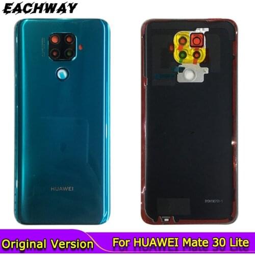 Back Cover Green Case for Huawei Mate 30 Lite Rear Glass Battery Door Housing Replacement For HUAWEI Mate 30 Lite Back Cover New