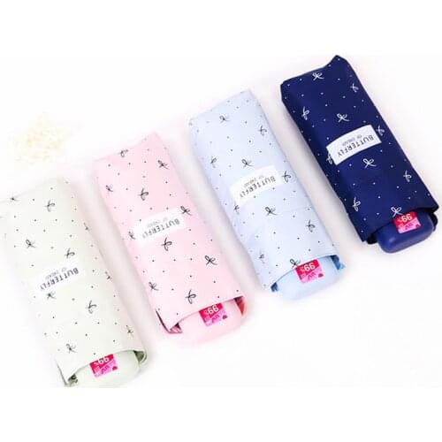 Weight 220g Super Light And Small Folding Umbrellas Women Mini Sun Parasol Girls Travel Umbrella Lady Mini Pocket Rain Umbrella