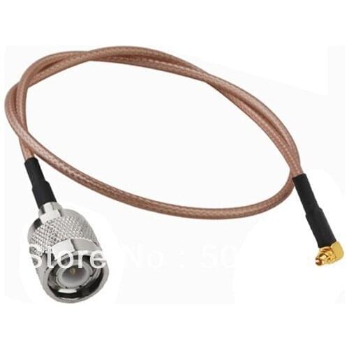 10pcs/lot TNC Male to MMCX Male RG316 Adapter RA cable 20cm