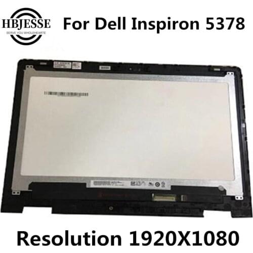 13.3'' Complete LCD Display Panel Touch Glass Digitizer Screen Lens Assembly + Bezel For Dell Inspiron 13 5378 P69G IPS FHD
