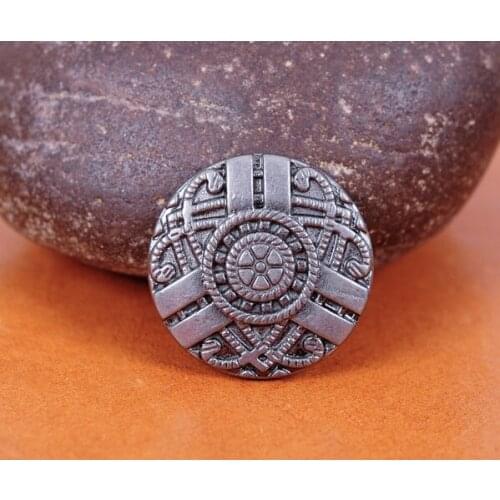 20pc Vintage Silver Celtic Pattern Button Rivets Studs for Bag Belt Leathercraft