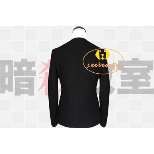 Anime Assassination Classroom Karma Akabane Jacket Cosplay Costume Black Coat Cosplay High School Suit Jacket Party Coat