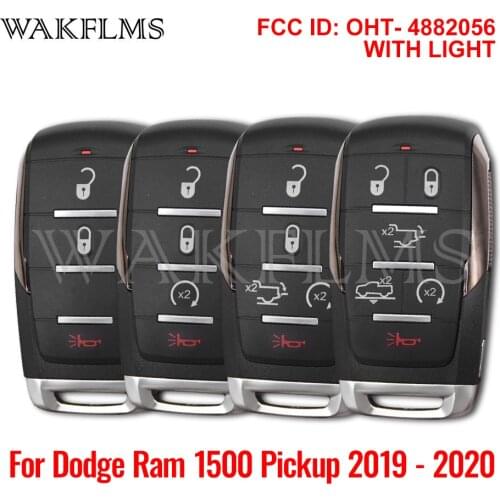 For Dodge Ram 1500 Pickup 2019 2020 Smart Key Car key 433MHz ASK PCF7953M OHT-4882056 P/N: 68291687AD