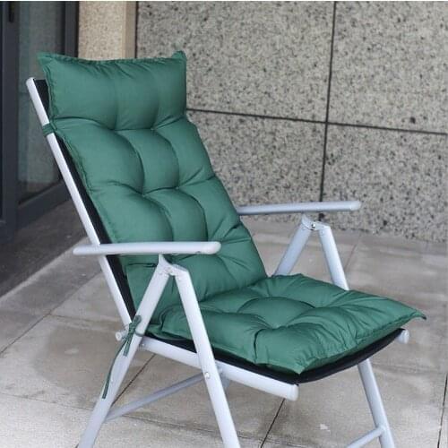 Breathable Seat Cushion 50x120cm Solid Color Rocking Chair Mat Recliner Chair Cushion Garden Chair Cushion Long Cushion