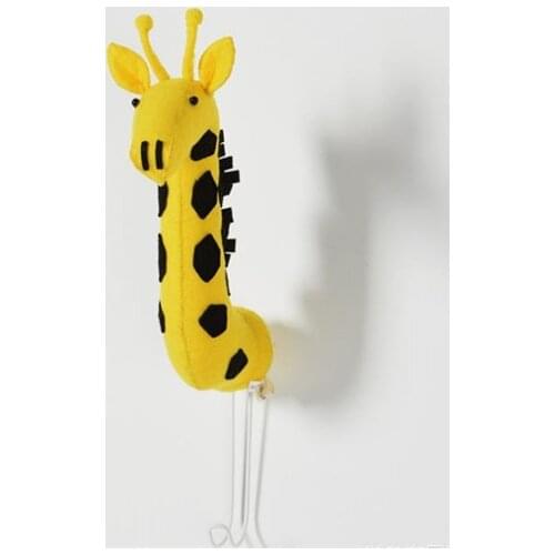 Unicorn 3D Animal Head Hook Wall Hanging Decoration Cushion Home Room Kid Plush Stuffed Doll Baby Toy Christmas Birthday Gift