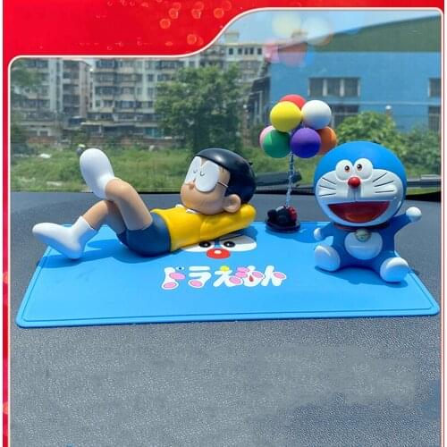 Doraemon cartoon character hand-made model action doll collection car dashboard decoration desktop car interior accessories gift