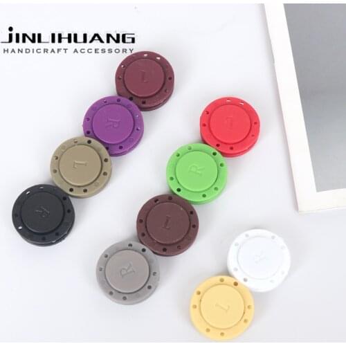 21/26mm A Pair Sewing Supplies Magnet Stone Colorful Automatic Magnetic Buttons Invisible Bag Coat Double Sid3 Magnet Button DIY