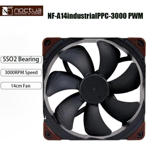 Noctua NF-A14 industrialPPC-2000-3000 PWM 12V/24V IP67 PC Computer Cases Towers CPU processor 14mm fan COOLERS fans Cooling fan