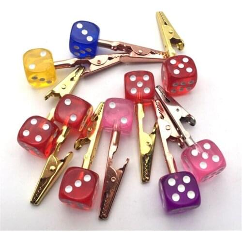 Latest Portable Colorful Dice Bracket Clip Support Stand Dry Herb Tobacco Preroll Cigarette Smoking Fixed Holder Clamp Tongs#66