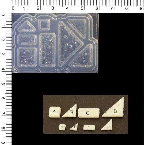 NEW 3D Mini Toast UV Resin Silicone Mold Miniture Food Play Mold Tool