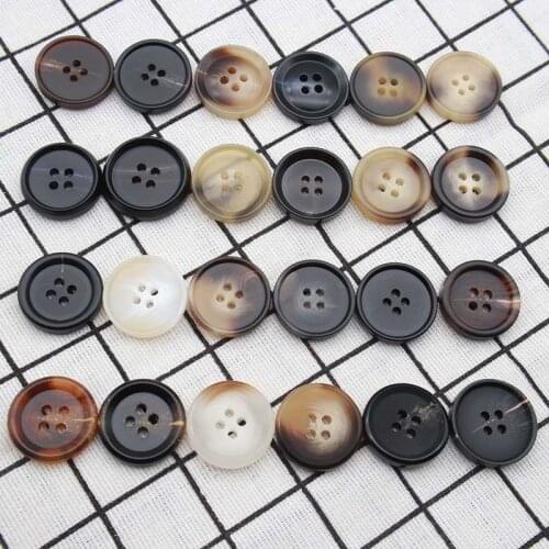 15-30mm Imitation Horn Pattern Coat Buttons For Clothing Windbreak Knit Classical Decor Handmade DIY Accessories Wholesale