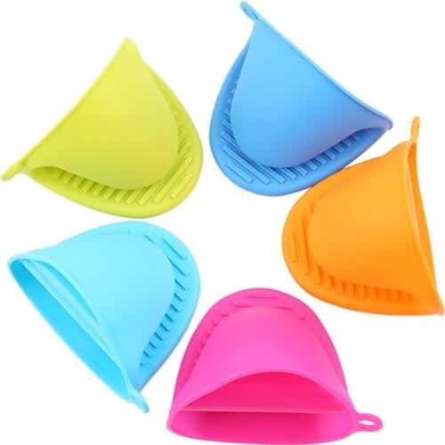 1Pc Silicone Anti-scalding Oven Gloves Mitts Potholder Kitchen BBQ Gloves Tray Pot Dish Bowl Holder Oven Handschoen Hand Clip