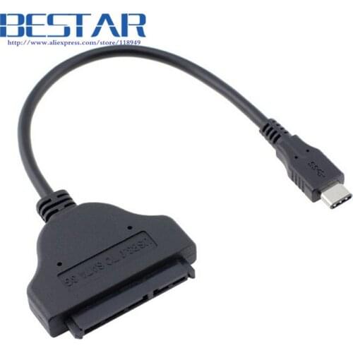 Type-C USB 3.1 Male to SATA 22 Pin 2.5" Hard disk driver SSD Adapter Cable for Macbook & Laptop USB-C SATA
