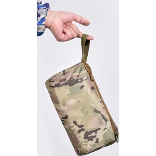 Outdoor Camping Hunting Molle Wallet Pouch Fitness Sports Storage Zip Coin Purse for Outdoor Exercise Sport Decoration