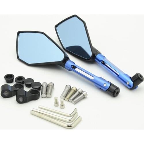 27cm Universal Motorcycle Big Rearview Mirror Side Mirrors CNC Aluminum Adjusting for KAWASAKI HONDA SUZUKI YAMAHA DUCATI KTM