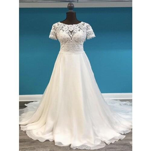 Cornaboutik Bohemian Wedding Dress A Line Sweetheart Short Sleeve Keyhole Back Lace Bridal Gowns Bridal Gowns Custom Made