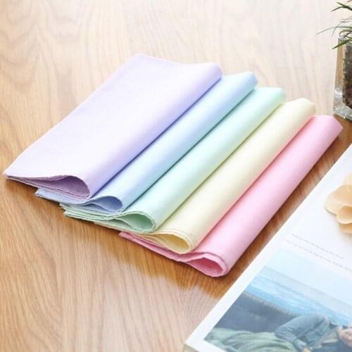 1 PC Fashion Cotton Handkerchief Square For Women Men Multiuse Daily Accessories Light Solid Color For Children 40cm x 40cm