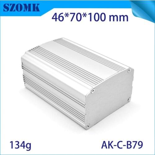 10pcs a lot Aluminum box enclosure case diy pcb instrument box electronic project enclosure Electronical orject box case