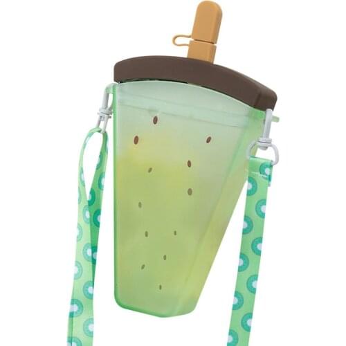 320ml Creative Cup cute female hand-held milk tea cup student Straw Cup Leakproof portable water cup water bottle