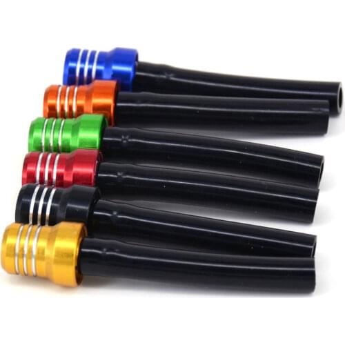7 color Gas Fuel Tank Cap Valve Vent Breather Hose Black Tube CNC ATV Dirt Bike