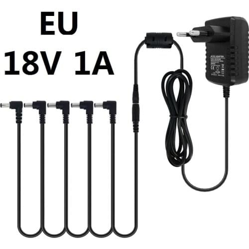 5 Way Electric Guitar Effect Pedal Power Supply Accessories Cables Adapter Daisy Chain Wire Pro 9V1A/18V1A Guitar Effect Power