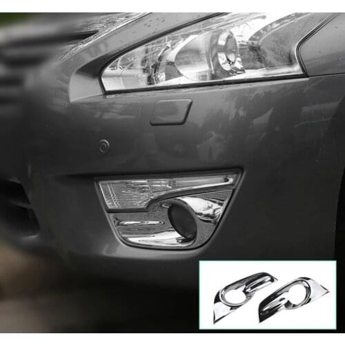 Accessories For Nissan Teana / Altima 2013 2014 2015 ABS Exterior Front Fog / rear tail Light Lamp Molding Cover Trim