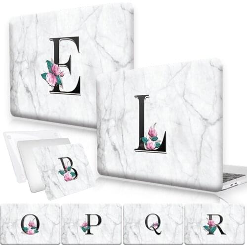 Laptop Case for Macbook Air 13 Inch A2337 M1 2020 A2179 Touch ID A1932/Air 11 A1370 A1465 Initial Name Hard Shell Case Cover