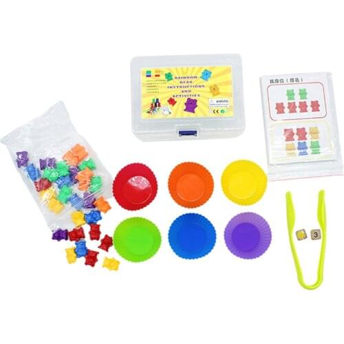 Kids Children Counting Bears Developmental Toys for Home Classroom