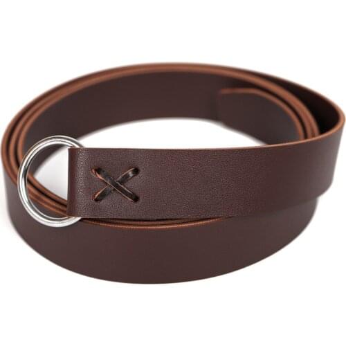 O Ring Medieval Leather Viking Pirate Belt LARP Renaissance Belt Harness Gothic Steampunk Leather Sash Knot Girdle Waistband