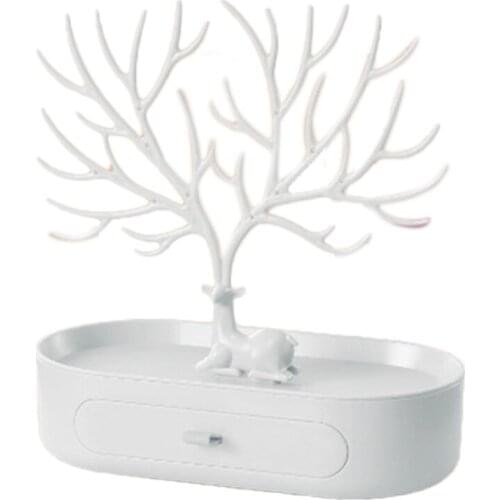 Exquisite Elk Jewelry Storage Plate Creative Tree Multi-Functional Hanging Jewelry Display Rack