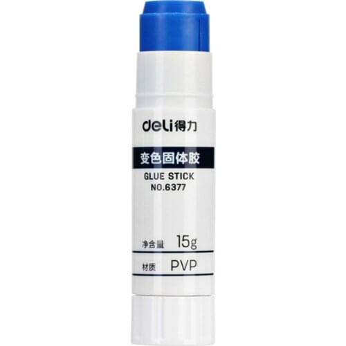15g Blue Color Glue Stick Color Will Change High Viscosity PVP Solid Glue Stick for DIY Paper Files Art Office School Supplies