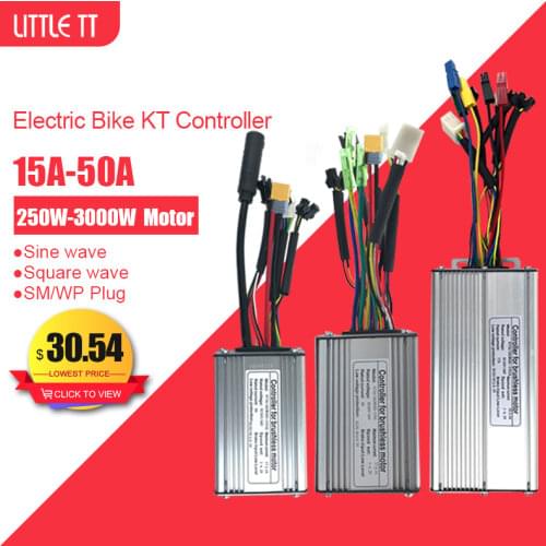 Electric Bike Controller 36V 250W 350W 48V 500W 750W 1000W 1500W Ebike Brushless KT Controller for Electric Bicycle Bike Kit