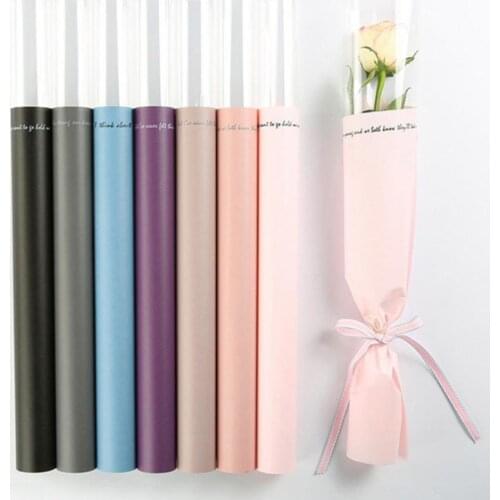 Beautiful Bright Color Bouquet Florist Flower Packaging Bag for Gift Shop