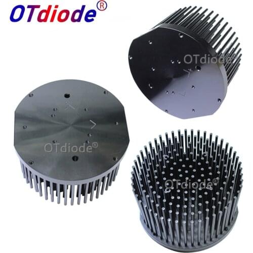 Round D133mm Pre-drilled led pin fin heatsink fit for Cob CREE cxb3590 Bridgelux V29 50-60w heat sink diy indoor