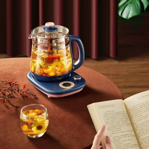 Bear 220V Health Pot Health Cup Electric Hot Water Cup 1.5L Mini Tea Maker Boiled Milk Flower Teapot Boiling Water Cup