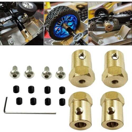 Metal 5mm to 12mm Wheel Hub Extension Adapter for WPL D12 RC Car Accessory